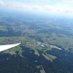 Flugwegposition um 13:50:28: Aufgenommen in der Nähe von Freyung-Grafenau, Deutschland in 1979 Meter